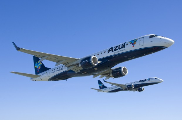 Aeronaves da empresa aérea Azul Linhas Aéreas.