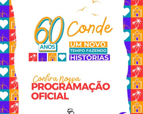 Conde 60 anos: Prefeitura prepara programação especial para a semana de aniversário da cidade