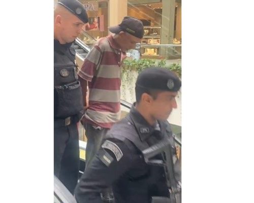 Homem é preso após invadir shopping e fazer reféns na Capital; uma mulher foi ferida à bala