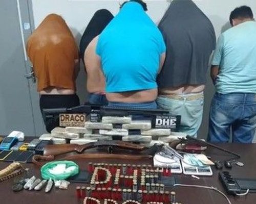 Polícia prende suspeitos de tráfico de drogas e apreende drogas e armas no Sertão da Paraíba