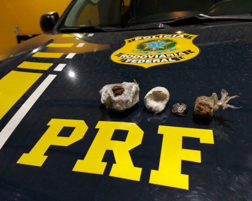 Homem é preso pela PRF transportando cocaína, maconha e haxixe em carro roubado na Paraíba