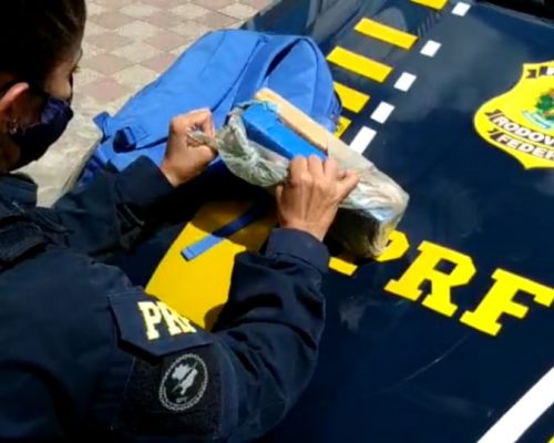 Homem é preso pela PRF na Paraíba com 1,5 kg de maconha após tentativa de fuga